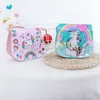 carto Unicorn Shoulder Crossbody Menger Bags for Girls Party Gift Fi Shiny Rainbow Handbag Coin Purse Q229#