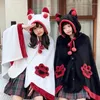 Filtar plysch anime damer natt bär vinter kvinnor pyjamas klänning mantel mantel luftkonditionering filt lunch byte kläder