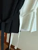 Giubbotti da donna lanmrem femminile giubbotto di moda cintura a v-scollo a colore solido cinghia raccolta in vita versatile 2024 abiti estivi 2Z1132