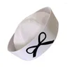 Boinas de chapéu uniforme para mulheres respiráveis garotas de bowknot Subculturas abobadadas Roleplay Headwear