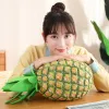 Muñecas frutas piña peluche juguete relleno suave planta realista de almohadilla para almohada para dormir juguetes para muñecas para niños decoración del hogar