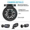 Lens Xmeye 8MP Ultra HD 4K 5MP 4MP OUTDOOOR IP CAMERA POE IMPLAPIER H.265 Sécurité de surveillance Bullet CCTV Camera Motion Motion Detection