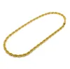 Halsketten Punk 10mm Seilkette für Männer Jungen Gold plattiert silberne Farbe Twisted Singapur Halskette Hip Hop Männliche Schmuck Geschenke Länge 78 cm