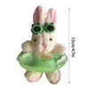 Keychains E0BF Toy Course en peluche Prendlant pendentif Bunnys Soft Key Anneaux Bijoux
