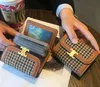 Designer Wallet Coin Borse Pulses Cowhide Leather Key Key Cash Womens Card Holders Case zippy borse della catena porta portachiavi