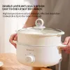 Multicookers Electric Cooking Pot Cooking Noodle Pot Multifunktionell varm potten Steaming Stek och kokar ett elektriskt varmt pottenhushåll