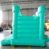 Multi-Color White wedding Inflatable Bounce House With 4 Post Pastel Wedding Bouncer Bouncy Castle For Kids Birthday Party Time