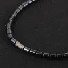 Necklaces Men Women Lucky Longevity Turtle Pendant Necklace Quality 5A Natural Black Hematite Stone Beads 18" Choker Necklace New Jewelry