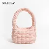 Abendtaschen Mabula Mode gepolsterte Frauen Schulter geflochtener gesteppte kleine Einkaufstasche Einfache Design Feste Farbe weiblicher Handtaschen Telefontasche