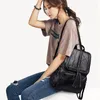 Borse per la scuola 2024 Brand Minalismo zaino femminile PU Leather Youth Women Bagpack Bellissimo Fashi