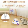 Toys Cat Interactive Toys for Indoor Cats Automatic Electronic Rotating Butterfly Toys Funny Exercise Tower Tower Cat Toys