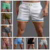 Shorts pour hommes Solid Rainbow Printing Shorts Double Pocket Pocket Pantalon Basketball Pantalon Casual Gym Running Training 240417