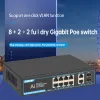 Kontroll POE Switch Gigabit 1000 Mbps Ethernet Gigabit Switch Fast Smart Plug and Play 5 8 6 10 Port Switch för IP -kamera/WiFi -router