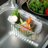 Kitchen Storage Hanging Durable Waste Basket Home Brush Supplies Drainer Rack Sink Sponge Holder