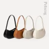 Sacs sacs à main décontractés pour les dames de couleur unie de couleur de luxe sous-armnaute hobo vintage fashion féminin pour femmes sacs blancs nouveaux été 2023