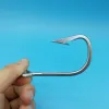 Accessories HOOFISH 5PCS/LOT Giant Barbed Sea Fishing Hook 9/0#10/0#11/0#12/0# Big Tuna Bass Shark Fish Hook Stainless Steel Fishing Hook