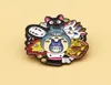 Śliczna kolekcja postaci z anime szkliwa pin bez twarzy mężczyzna mój sąsiad Totoro mix odznaka dziecięce broszka z anime Akcesoria 2261290