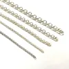 Strands 1 -metrowy solidny 925 Srebrny srebrny rollo luźne łańcuch Rolo link link biżuteria DIY Making Naszyjnik