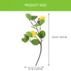 Decorative Flowers 3 Pcs Artificial Branch Home Vase Decor Vines Summer Simulation Plastic Fake Plant Cutting Fruit