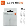 Klavyeler 4pcs Orijinal Xiaomi Akıllı Kalem 2 NIB 2nd Xiaomi Mi Pad 5 6 Pro Tablet Stylus Pen 2 Beyaz Yedek Nib Manyetik Uçun Değiştirin