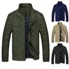 Vestes masculines Élégant manteau en vrac couleur unie 3D Coupe à fermeture éclair Coupe à fermeture éclair Slim Jacket doublures hommes pour travailler