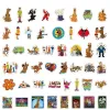50 stcs/veel nieuwe Scooby-Doo Stickers geschenken Scoob Party Supplies Toys Merch Vinyl Sticker voor kinderen Tieners Bagage Skateboard Graffiti, Cool Animals Monsters Stickers