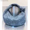 Trendy Original Bottegs Venets Brand Bags for Women Denim Woven Knotted Bag Woven Underarm Horn Bag Jodiebags with 1to1 Logo