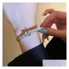 Bangle S Diseñadores Diseñadores Joyas de encanto Mujeres de alta calidad Pulsera de diamantes de alto sentido Temperamento de celebridades Joyas versátiles DHJ8U