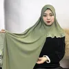 Etniska kläder Högkvalitativa kvinnor Muslimska Instant Hijab Headscarf Wrap Ready to Wear Turban Amira Cap Arab Sals Malaysia Headwer