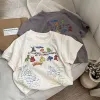 T-Shirts 2023 Cartoon Baby T-Shirts Korea Stil Kinderbaby Kurzärmel Druckte-Shirts für Jungen Mädchen