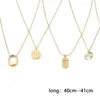 Hangende kettingen 1 pc 304 roestvrij staal stijlvolle link kabelketting ketting 18k vergulde ovale mode sieraden