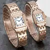 fashion couple watches are made of high quality imported stainless steel quartz ladies elegant noble diamond table 50 meters waterproof designer mens