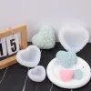 Cerámica 3d amor corazón silicona molde dajera bricolaje hecho a mano Aromaterapia de yeso de yeso para jabón de fabricación de jabón kit de regalos para el hogar