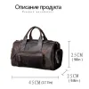 Sacs Men de voyage sacs homme extérieur authentique bagage en cuir sac nouveau créateur de mode sac d'affaires sac masculin café noir bolsa de viaje