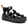 sandales de créateur Luxury Femmes hommes Slides Sliders Triple Black Blanc Patent Cuir Patent Slide pour hommes