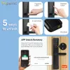 Contrôle de l'application WiFi Tuya Remote Contrôle numérique Mot de passe d'empreinte biométrique RFID Déverrouillage électronique Smart Door Lock USB Fourniture