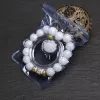 Brins Bracelet de racine Bodhi White Natural Broadhi Smooth Mydatrizing Hommes et femmes Plaque de corde à main pour jouer avec Color Chang