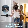 Contrôler le verrouillage de porte d'empreinte digitale Smart Bluetooth numérique électronique Protection de sécurité de la maison POTTO-Mot de passe de porte