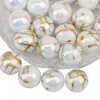 Beads Cordial Design 100Pcs 16*16MM Acrylic Beads/Hand Made/DIY Beads Making/Aurora Effect/Round Shape/Jewelry Findings & Components