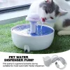 Supplies Cat Water Fountain Pump Pumpe à eau intelligente transparente pour le distributeur d'eau pour animaux de compagnie Fountaine de compagnie accessoire pour l'artisanat de bricolage