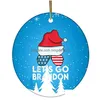 Dekoracje świąteczne pozwól, aby Brandon Acrylic Cendants Ozdoby FJB wisiorek świąteczne drzewo wiszące prezent 18 stylów upuszczenie dostawy do domu dha7u