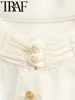 Kvinnors blusar gal 2024 vårkvinna mode kinesisk stil groda skjorta avslappnad lös långärmad singel breasted jacquard väv y2k