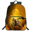 Bags Mortal Kombat Backpack for Kids Students Anime School Bags Boys Knapsack Girls Cartoon Rucksack Unisex Teens Travel Bagpacks