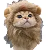 Cute Lion Mane Cat Wig Hat for Dogs and Cat Small Dog Pet Cat Decor Accessories Lion Wig Fancy Hair Cap Pet Supplies