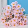 Decorative Flowers 1pc Daisy Artificial Latex Real Bride Wedding Bouquet Decoration Home Party House Flower Desktop Vase Ornaments Decor