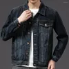 Veste de veste en jean élégant vestes pour hommes avec revers de plusieurs poches pour le style coréen de printemps