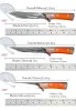 Аксессуары кухонные ножи для барбекю для кемпинга на открытом воздухе кованый кованый нож для ловли нож для ловли ловли нож из нержавеющей стали.