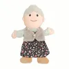 Family Soft Stuffed Toy Doll Cospaly Brother Sister Dad Mum Plush Doll Educational Baby Toys Kawaii Hand Finger Full Body Puppet 240422