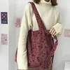 Bag kadınlar vintage çiçek bayanlar tuval omuz çantaları alışveriş tote crossbody casual el çantası kadınlar için