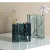 Vases Rectangle Hydroponics Glass Vase Minimalism Flower Pots Decorative Arrangement Desk Decoration Floral Modern Decor